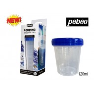 Pebeo Pouring Experiences 120ml Measuring – Mixing Cups w/Lids (Set of 5)